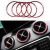 For Mercedes Benz A/B/GLA/CLA Class Aluminium Alloy Air outlet sticker/trument Panel Air Outlet Decoration Ring