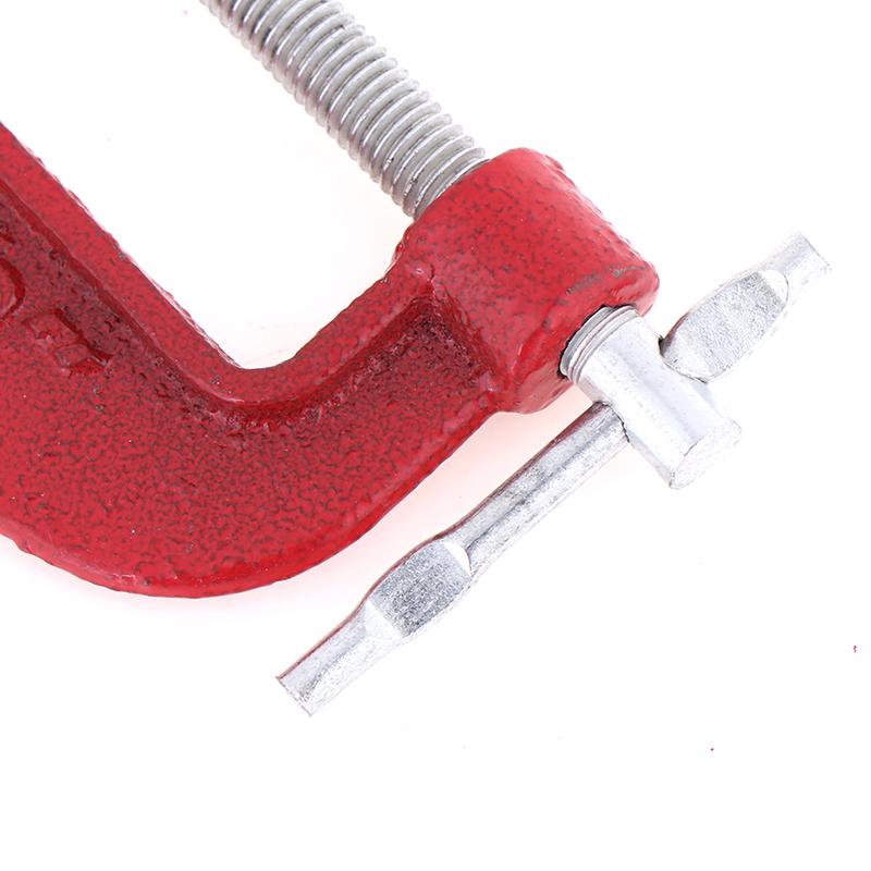 3-Piece Heavy Duty G-Clamp Set With Jaw Pads – 50mm, 75mm, 100mm Sizes | Metal Iron Clamps For Woodworking & DIY Projects