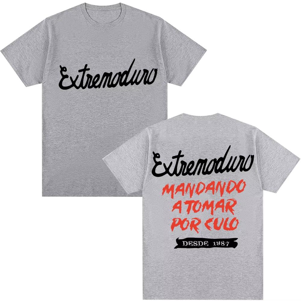 Rock Band Extremoduro Graphic T Shirts Unisex Women Gothic Hip Hop Harajuku Tshirt Casual Cotton Oversized T Shirt Unisex Streetwear