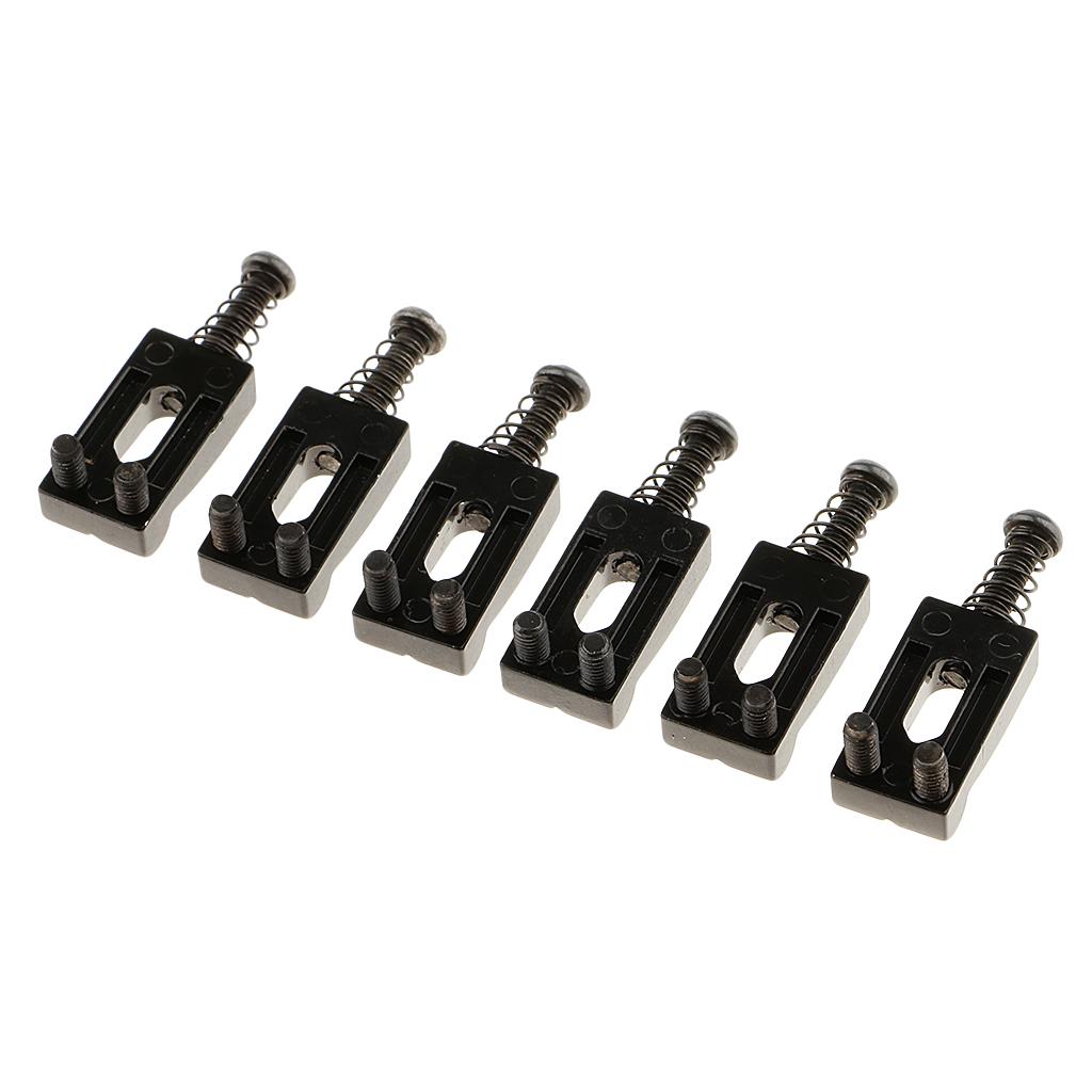 Metal Guitar Bridge Roller Saddles Set Replacement Tremolo Bridge Saddles Electric Guitar Parts for DIY Kit and Vibrato