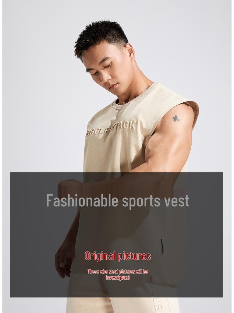 Muscle Fitness Summer Cotton Tank Top - Men's Running & Casual Sport Sleeveless