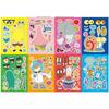 SpongeBob Theme Birthday Party Favor Supplies Keychain Sticker Slap Bracelets for Goodie Bag Fillers Classroom Reward Prizes