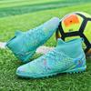 Fashion Men Soccer Shoes Kids Football Boots Women Breathable Soccer Cleats Antiskid Chaussure Football TF/FG Outdoor Football Shoes