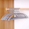Semicircular Non-Slip Hanger Anti-Shoulder Corner Household Hanger Multi-Functional Drying Rack Plastic Clothes Support Hook Hanger