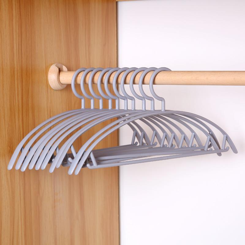Semicircular Non-Slip Hanger Anti-Shoulder Corner Household Hanger Multi-Functional Drying Rack Plastic Clothes Support Hook Hanger