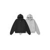 RDT Menswear Boxy Short Thickened Hoodie - Heavyweight Loose Fit Solid Color Sweatshirt