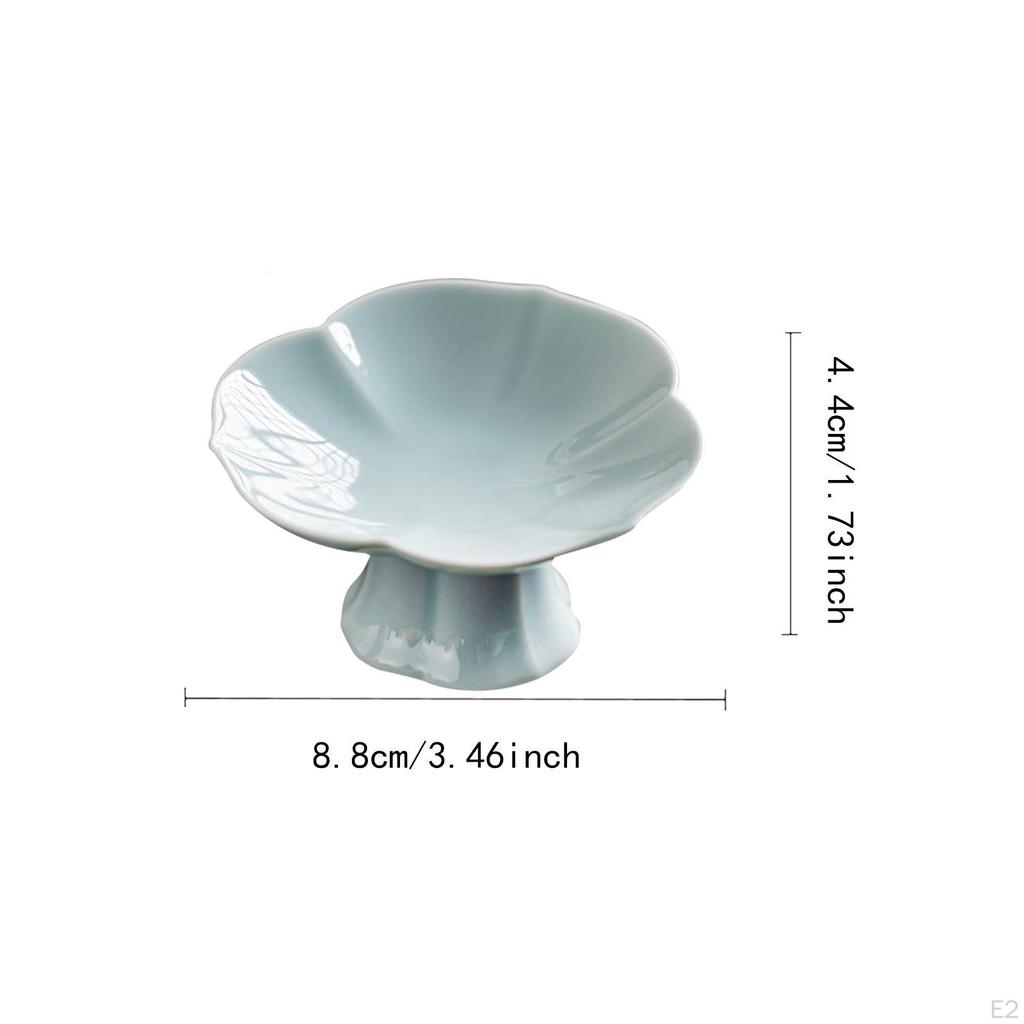 Ceramiczna misa na nóżce Dekoracyjny wystrój stołu Podstawa Deser Ciasto Do serwowania Uchwyt do salonu