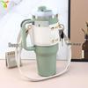Stanley Water Cup Cover: Leather Adjustable Crossbody Outdoor Ice Overlord Protector