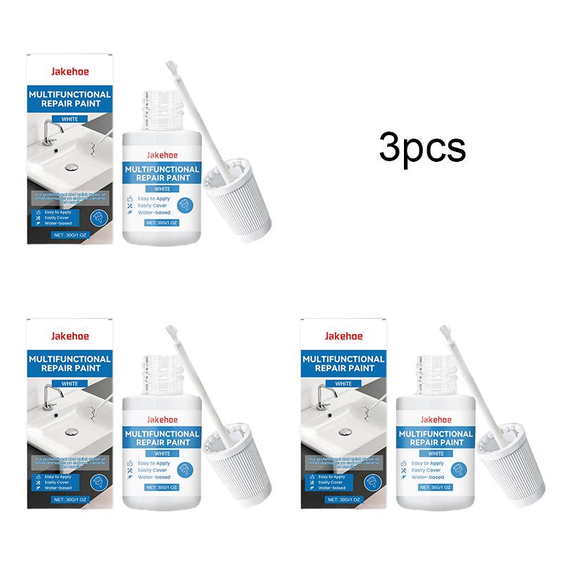JAKEHOE Multifunktionale Reparaturfarbe Wasserdicht Badezimmerrenovierung Abdecken von Kratzern Mängeln Reparatur Wände Multifunktionale Farbe