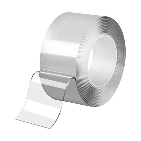 

1 рулон двусторонней ленты бесшовной самоклеящейся водонепроницаемой прозрачной клейкой ленты настенной наклейки для дома A