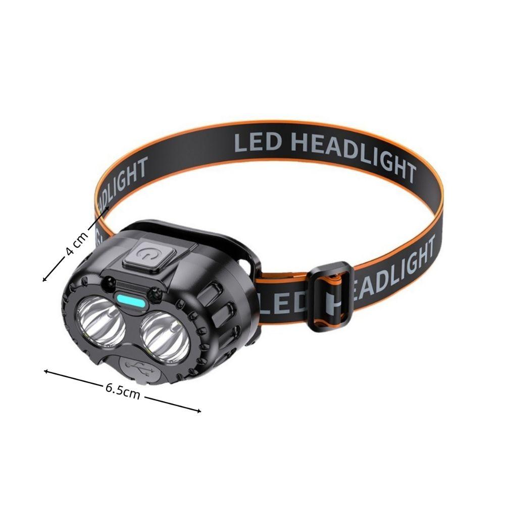 Sensor LED Headlamp USB Charging Fishing Headlamp New Mini Head Flashlight  for Camping Hiking