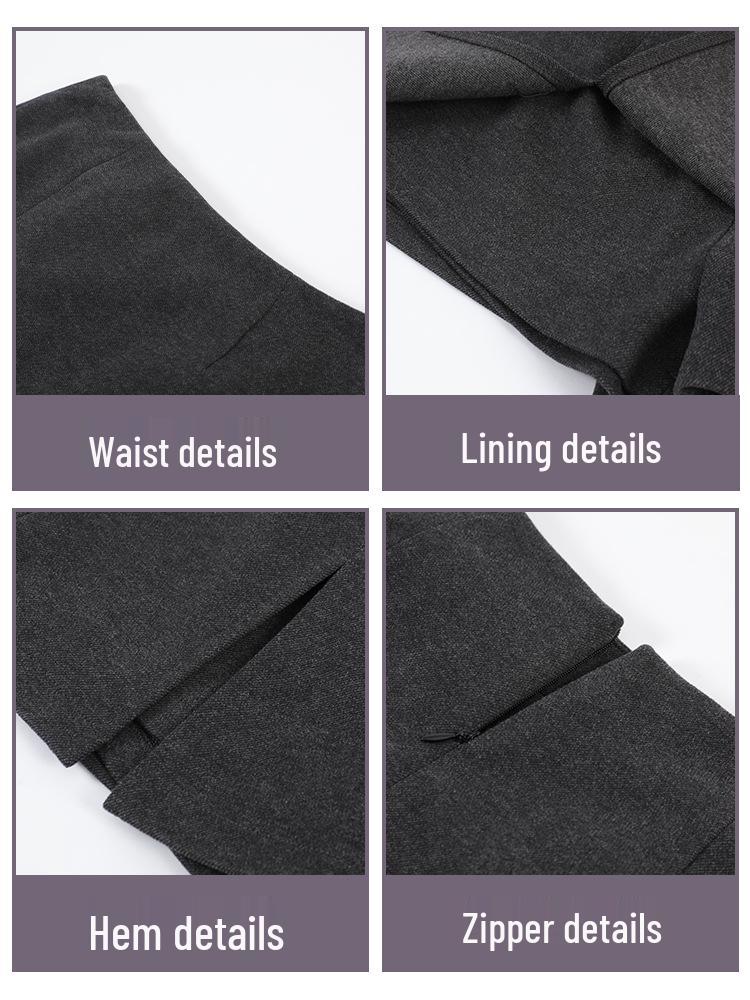 2026 Spicy Girl High-Waisted Winter A-line Mini Skirt: Slimming, Anti-Exposure, Hip-Hugging Slit Design