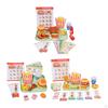 Play Food Sets for Kids Kitchen Year Wooden Fast Hamburger Set Style A