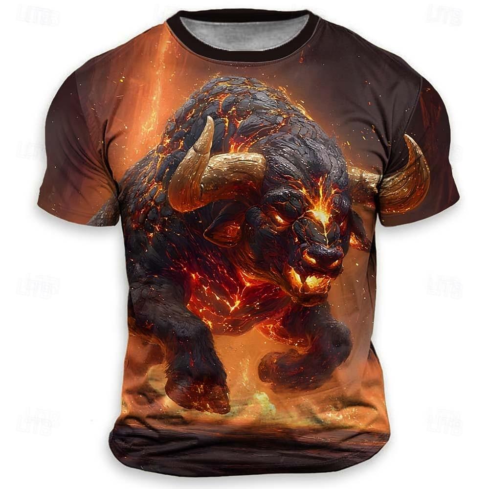 Ruth Thompson Men's Dragon T Shirt Short Sleeve T Shirt 3D Print Crew Neck Shirt Exaggerated Designer