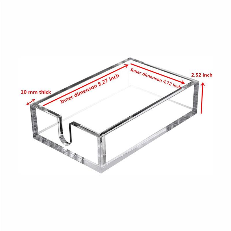 Clear Acrylic Cocktail Napkin Holder Bar Napkin Holder, Top Amongst Modern Beverage Napkin Holders for Paper Napkins