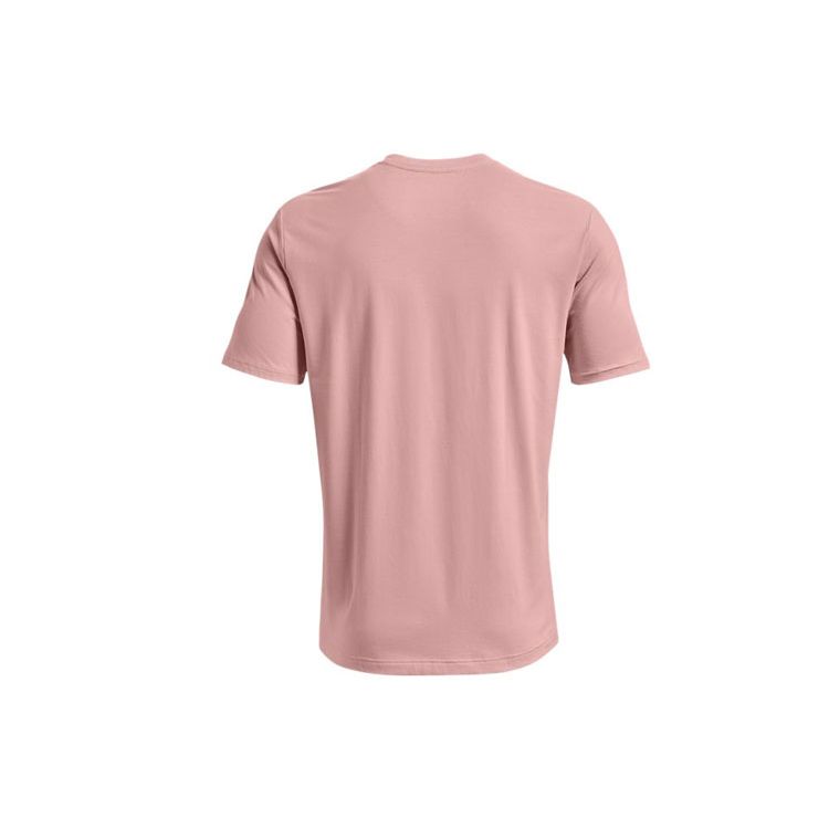 Under Armour Basketball Loose Fit Crew Neck Printed Short Sleeve T-Shirt Men Tops Pink 1372838-676