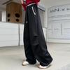 2025 Girls' Spring/Autumn Middle School Straight-Leg Cargo Sweatpants