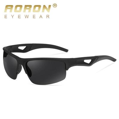 Uomo Donna Classico Nero Sportivo Polarizzato Occhiali da Sole Antiriflesso per Guida e Corsa all'Aperto