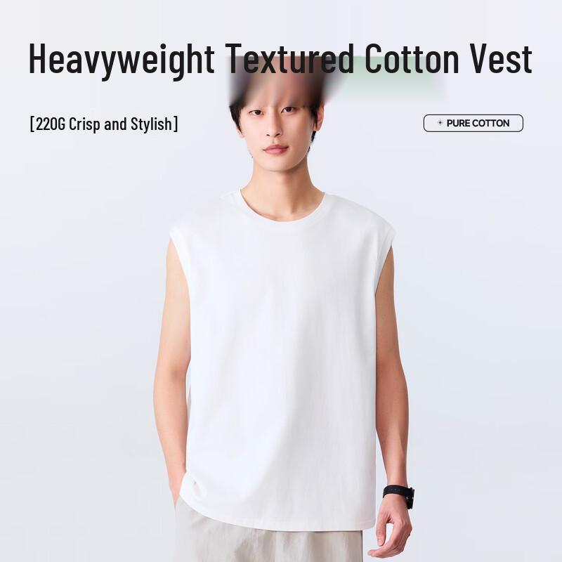 MINISO Men's Pure Cotton Sleeveless Tank Top