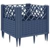 Plant Box with Ground Spikes Blue Grey 43.5 x 43.5 x 43.5 cm PP