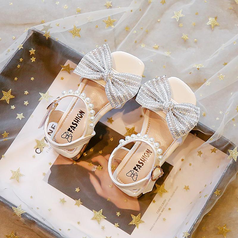 

Новые летние сандалии для девочек, Baby Girl Water Diamond, туфли на высоком каблуке для маленьких девочек Water Diamond, классная обувь для принцесс 36
