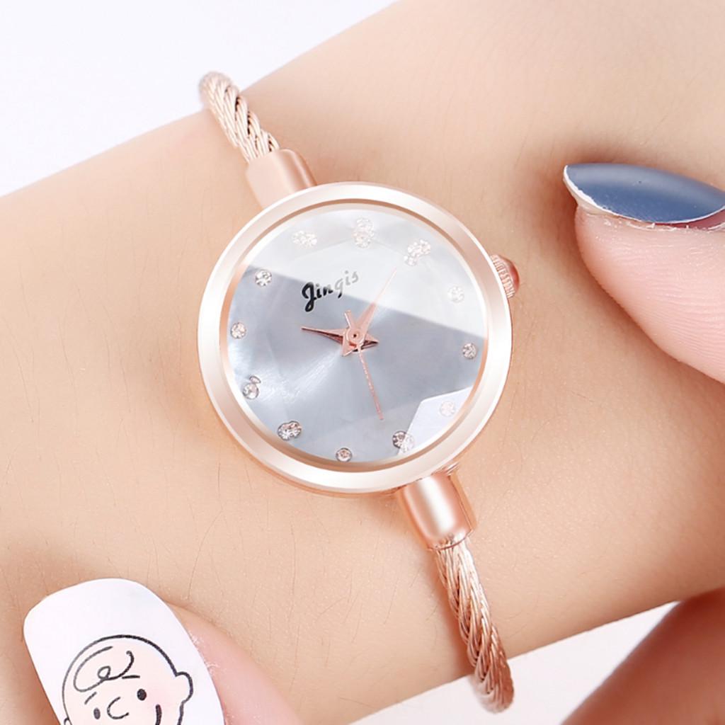 Trendy Women's Candy Color Alloy Quartz Bangle Watch