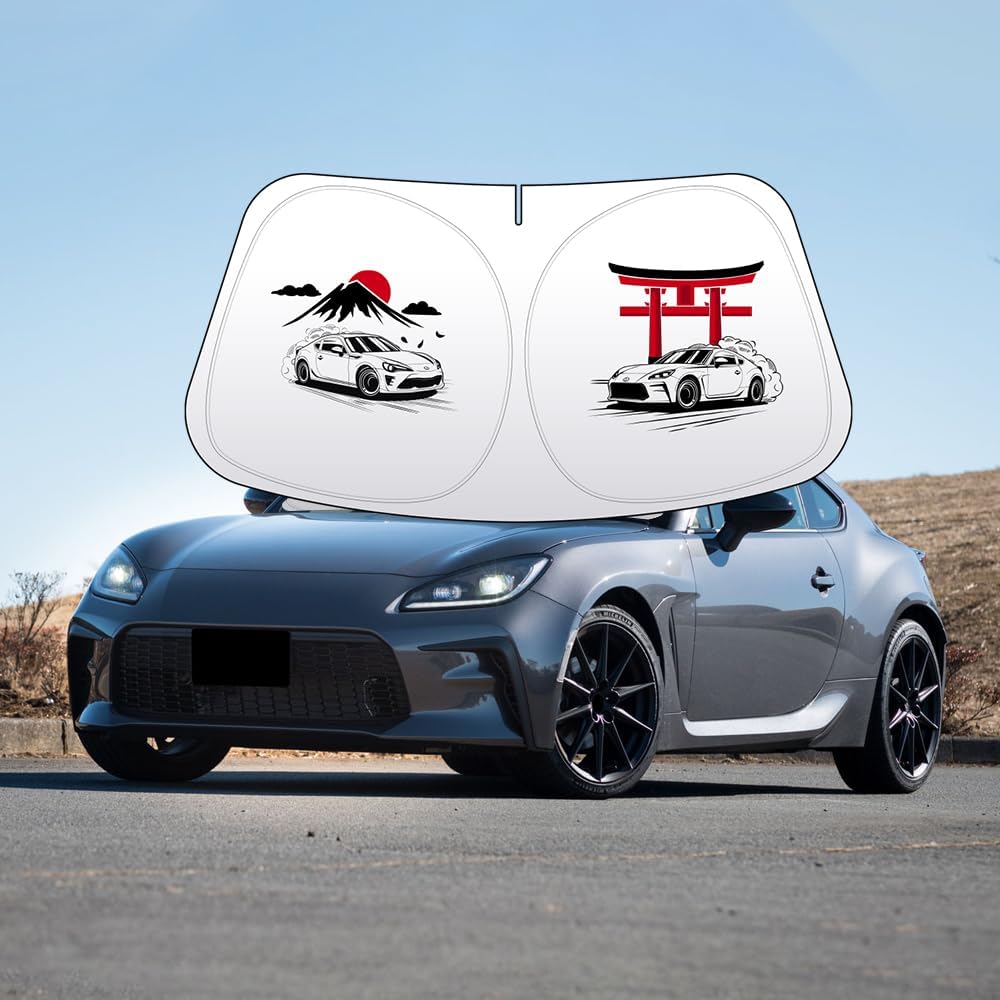 Thickened 2-Layer Windshield Sun Shade Fit for Toyota Camry XV80 2025 Car Front Window Covers Sun Visor Protector Foldable Blocks UV Rays Sunshade