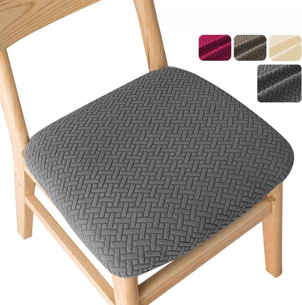 Universal Elastic Chair Cover: Four Seasons, Solid Color, Thickened, Simple Design for Home or Restaurant.