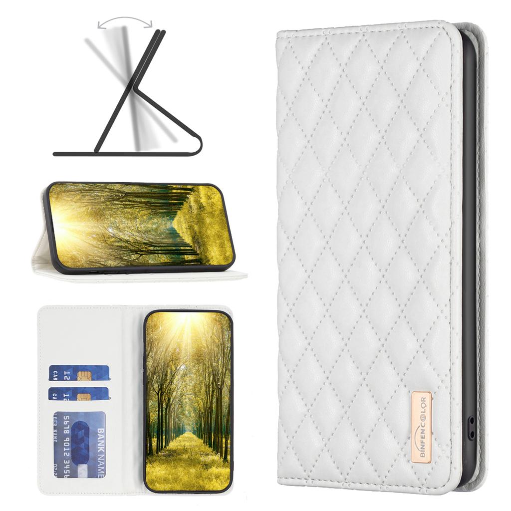 Modische Diamant-Leder-Kartenfächer, magnetische Flip-Wallet-Hülle für iPhone 15 14Plus 13 12 11 Pro Max XSMAX für Samsung S24 S23 S22 S21Ultra Plus A15 A25