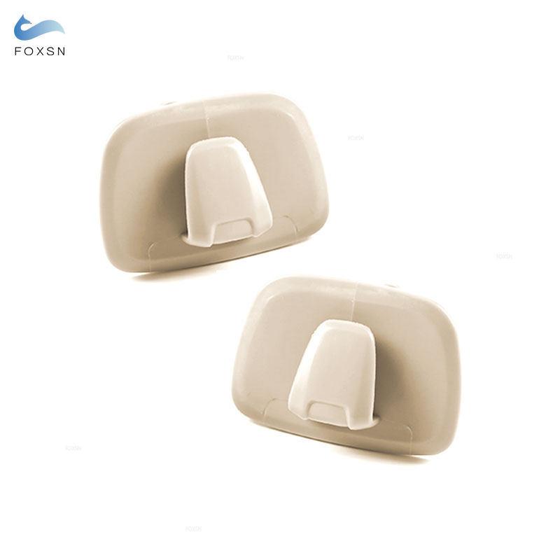 For Volvo XC40 XC60 2018   For XC90 S90 V90 2016 2017 -  2pcs ABS Plastic Beige Car Hanger Hooks Rear Row Roof Hook