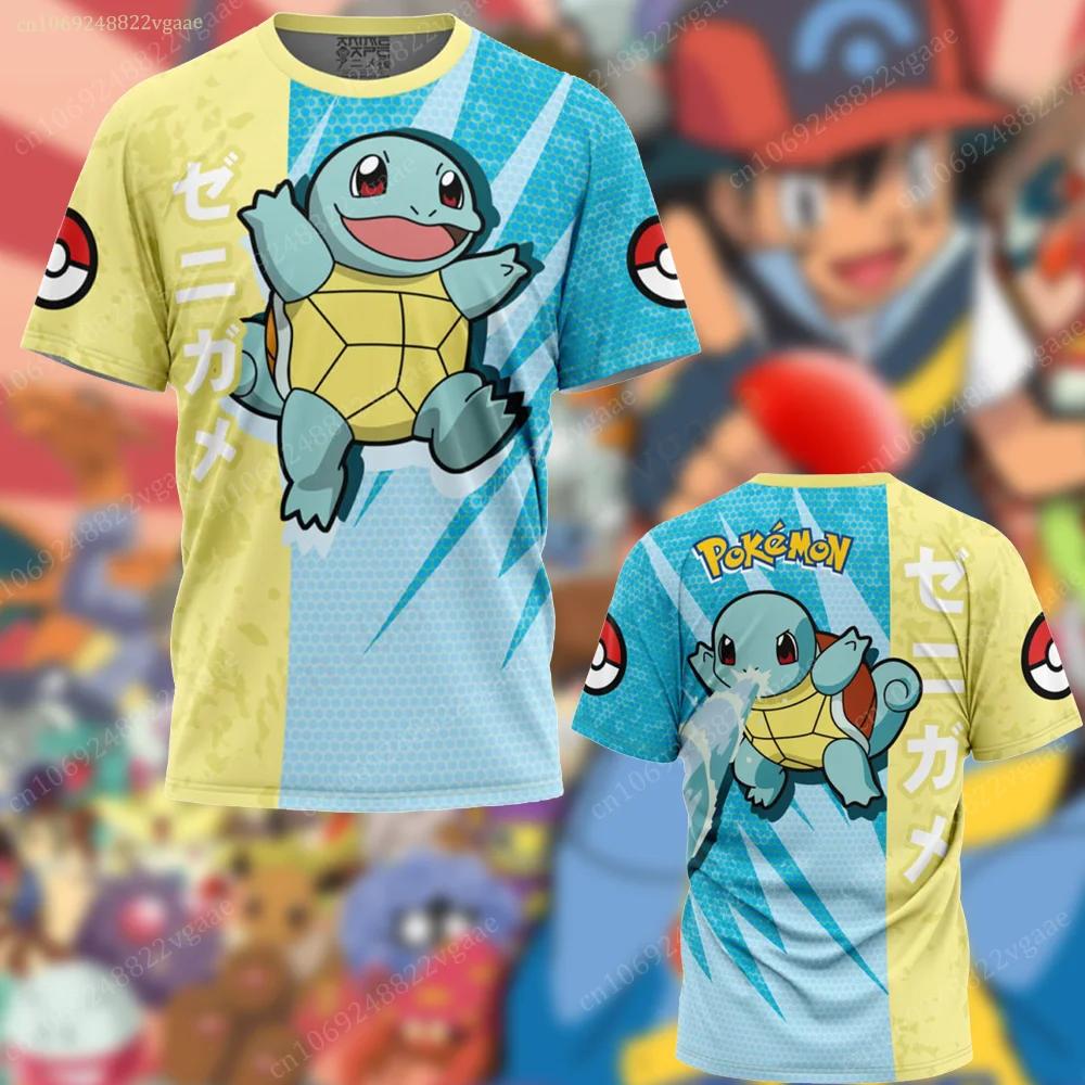 Summer Pikach T Shirt Kids  Pokemon Tshirt Girls Boys Short Sleeve Cartoon Tee Tops