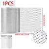 6m Aluminum Gutter Guard Mesh Roll Leaf Filter With 10 Fixing Clips For Roof Drain Protection Debris Blocker Home Improvement