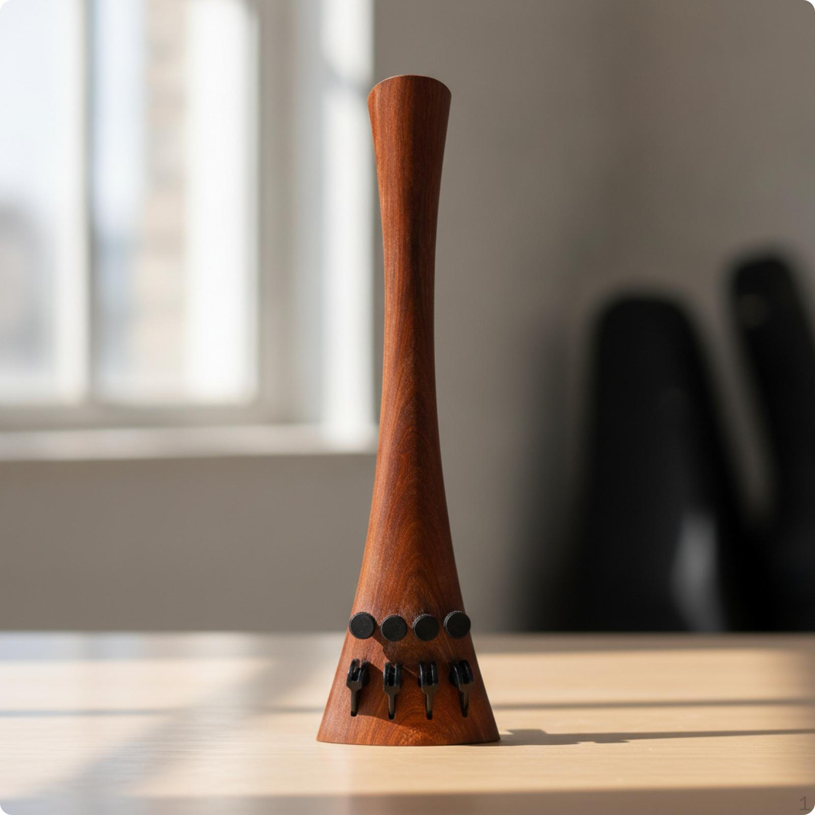 Cello Tailpiece with Fine Tuning Devices Rosewood OnePiece String Instrument Part