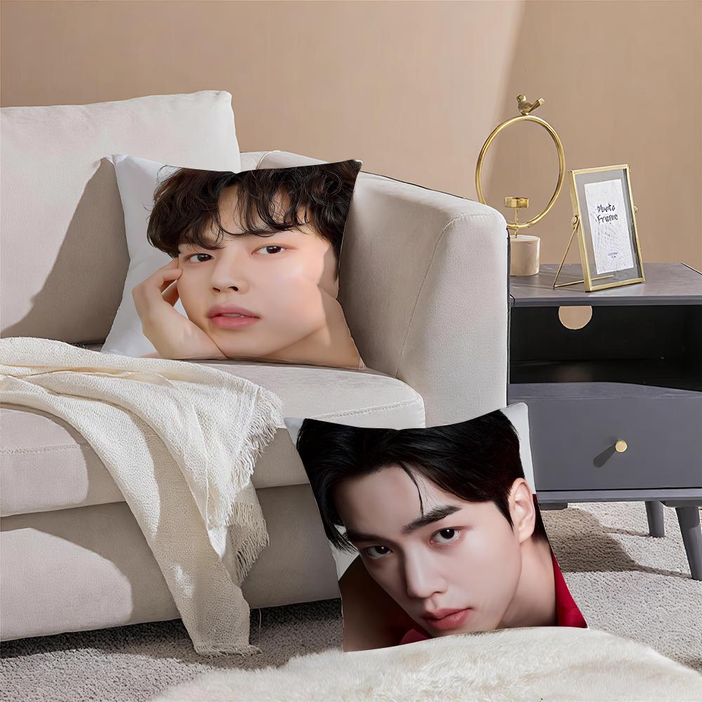 Handsome Charming Korean Actor SSong Kang Cushion Cover Throw Pillow Cover Hidden Button Durable Polyester Chair Cushion