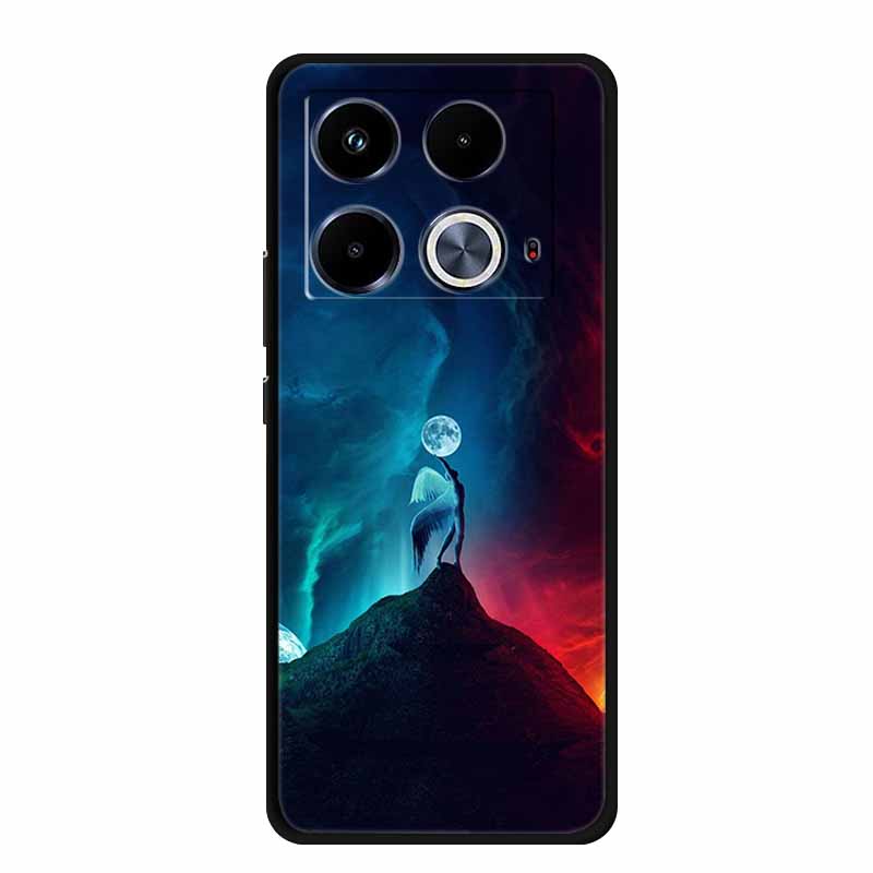 

For Infinix Note 40 4G Case Note 40 Pro Wolf Lion Back Cover Soft Silicone Phone Case Cat Dog Bumper For Infinix Note 40 Pro Bag Infinix Note 40