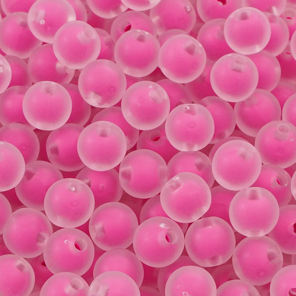 50 stk Akrylperler Belagt Fargede Løse Runde Perler For Smykkefremstilling DIY Halskjettingtilbehør