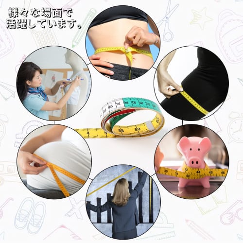 Tape Measure, Inch, Double-Sided Graduations, 150cm/60inch, Tailor's Tape Measure, Sewing Tape Measure, Auto Tape Measure, Three Sizes, Long Tape Meas