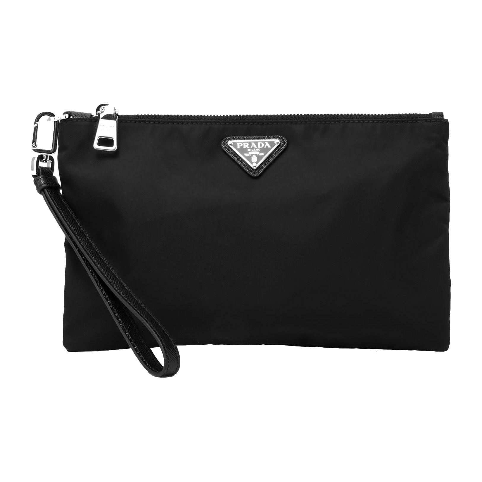 PRADA Nylon Clutch Wrist Bag Handbag