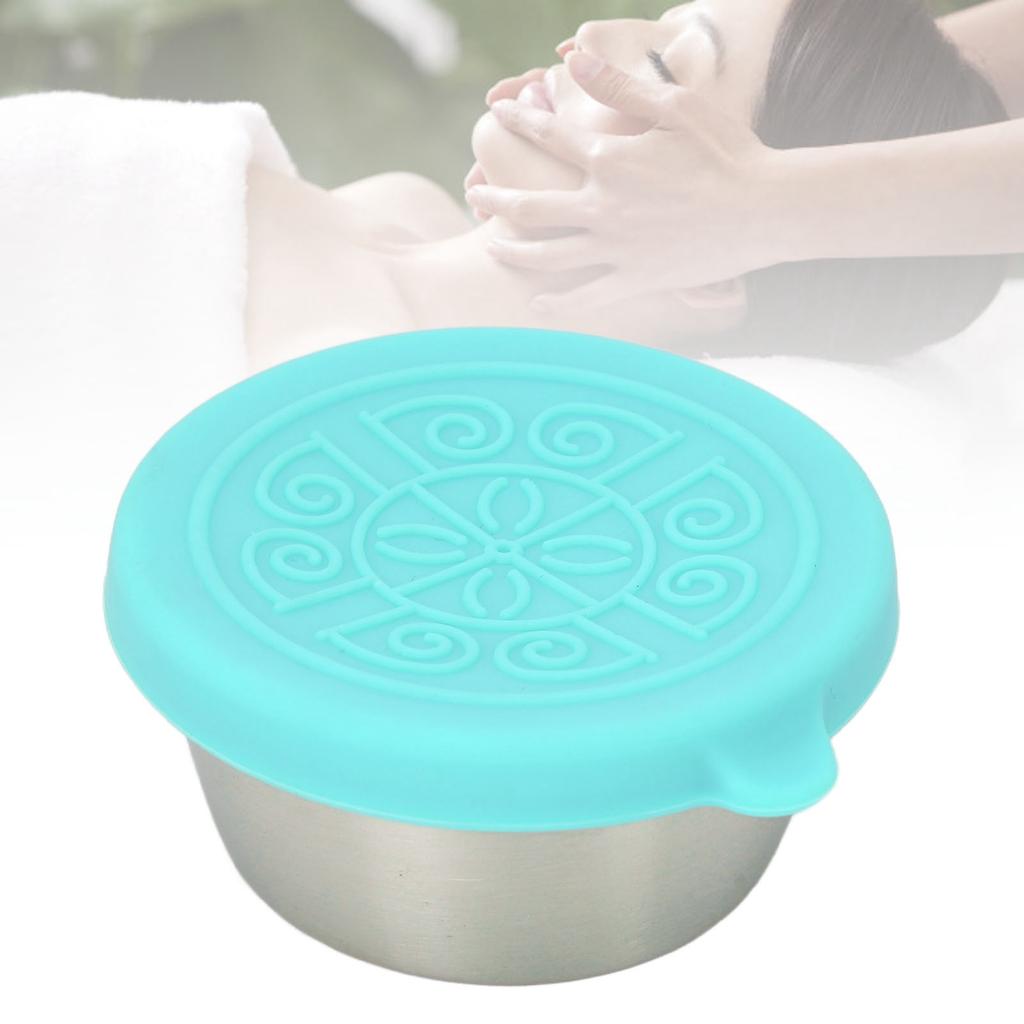 Buty Salon Essential Oil Cup Portable Stainless Steel Condiment Salad Dressing Container with Lid 50ml