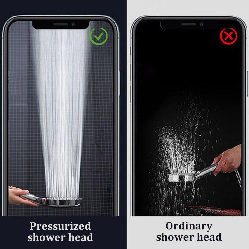 15cm Large Panel Boost Filter Shower Head Three-speed Home Bathroom Large Water Flow Shower Filter Shower Set