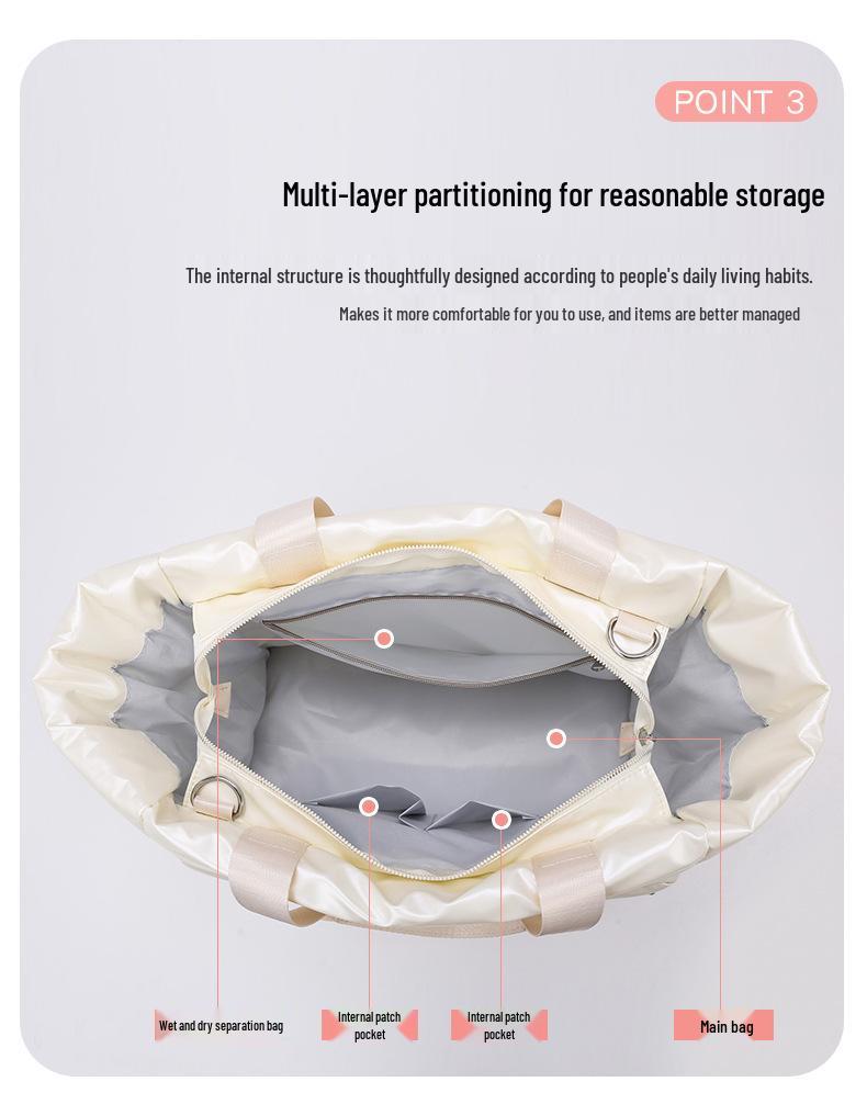Lightweight Handheld Gym Bag - Wet/Dry Separation, Large Capacity, Ideal for Travel & Yoga