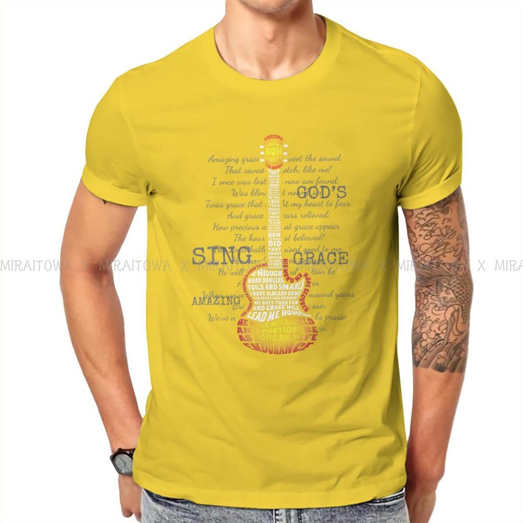 Guitar Rock Man TShirt Christian Band Fashion T Shirt Graphic Streetwear New Trend