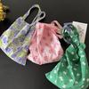 Japanese Sle Small Cotton Handbag Lightweight Versatile Walking Bag Portable Women's Bag Floral Print Casual Oulder Bag