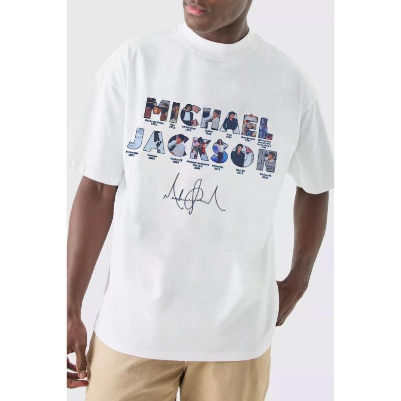 Michael Jackson Fans Tee Vintage Oversized Streetwear 3D T-shirt Casual Loose Trendy Soft Top Female Male Clothing