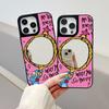 Mirror Phone Case for iPhone 15 11 13 14 for 15 16 Pro Max 12 13 16 Pro Cloud Flower and Animal Cute Style Phone Case