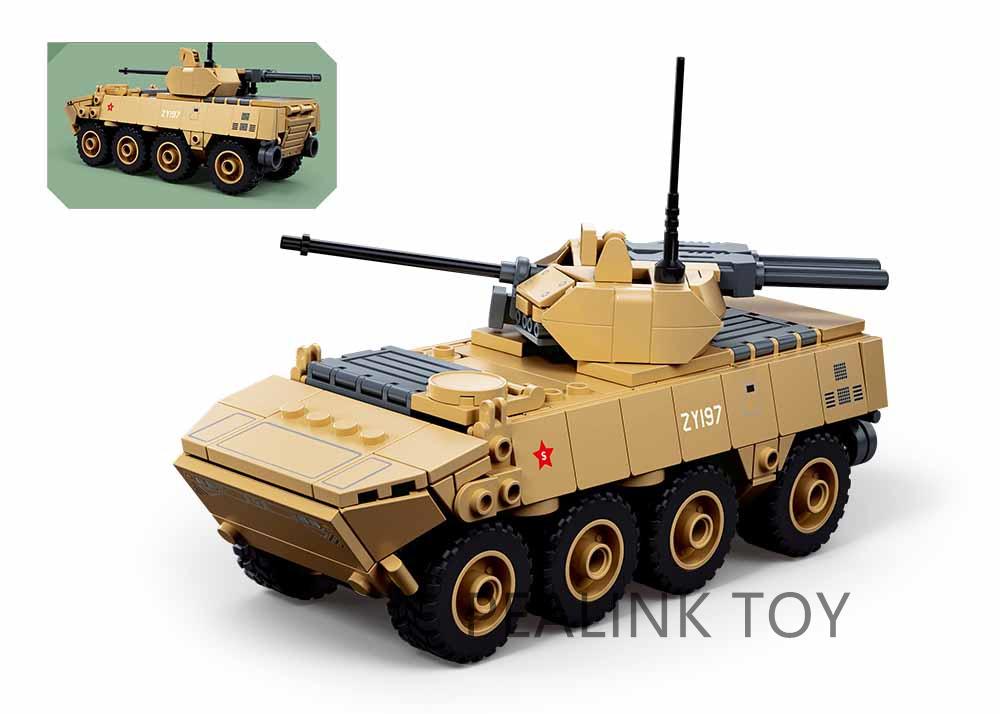 Premium-Quality Sluban Zbl-19S High-Standard Wheeled Infantry Top-Grade Figurehting Transport Vehicle Army-Design Top-Grade Armored Top-Grade