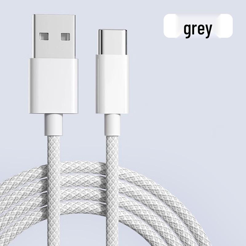 60W Fast Charging Braided Type-C Cable for Huawei & Apple Phones/Tablets