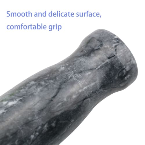 Ruiwaer Granite Replacement Pestle, Ink Color, Food Flavor, Grinding Rod, Replacement Pestle, Marble, Grinding Pestle, Stone Pestle (Mortar Only, Not