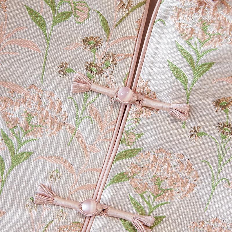 Women's New Chinese Style Jacquard Frog Button Vest