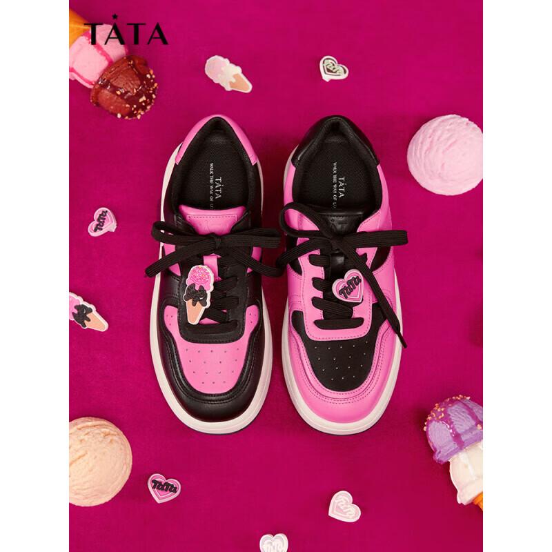TATA Women s Colorblock Platform Sneakers 38
